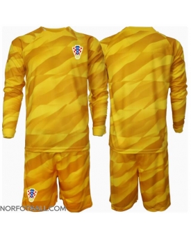 Billige Fotballdrakt Kroatia Keeper Replika Hjemmedraktsett Barn EM 2024 Langermet (med bukser)